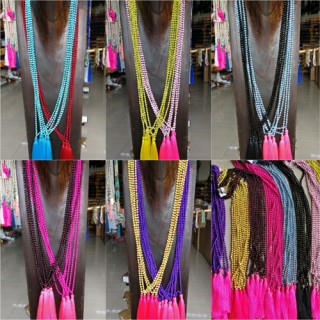 pyrus beads tassels necklaces mix color 80 pieces free shipping include